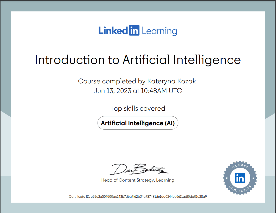 2023-06-13-2. LinkedIn Learning Certificate