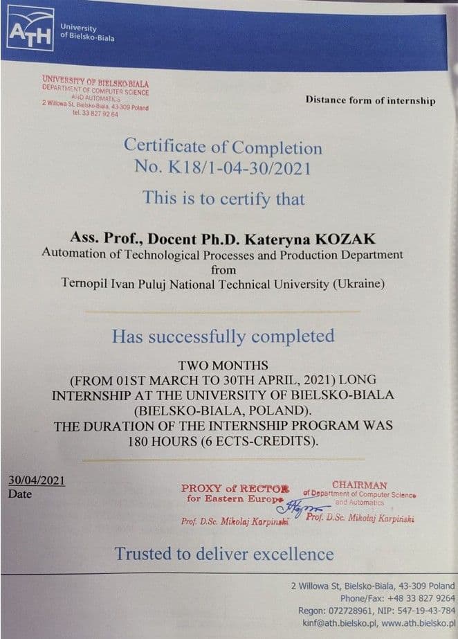 2021-04-30. Certificate Nr K18