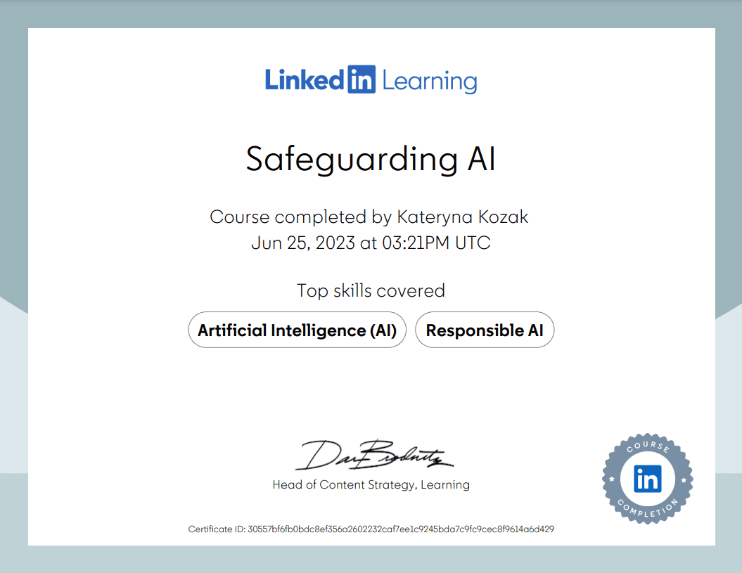 2023-06-25-2. LinkedIn Learning Certificate